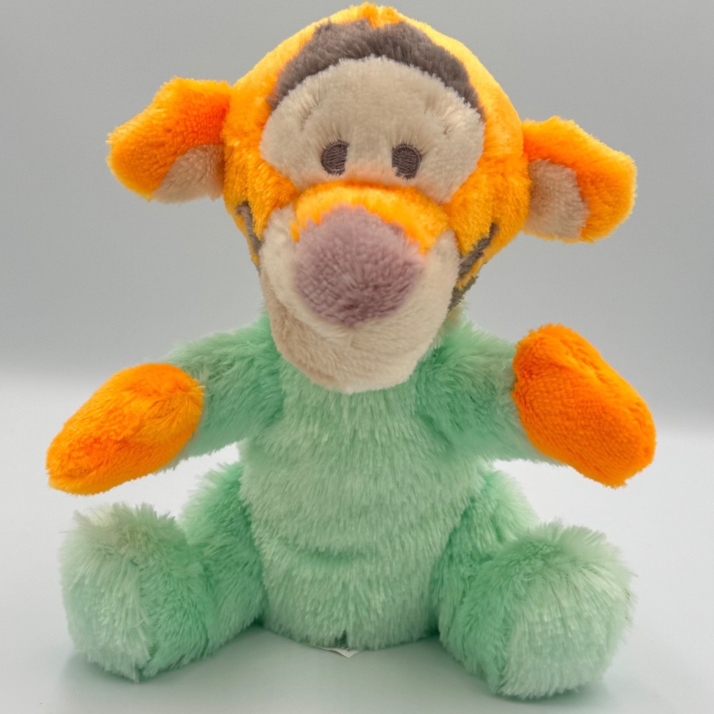 Disney Baby Tigger Plush Green Pajama Rattle Inside Winnie the Pooh Stuffed